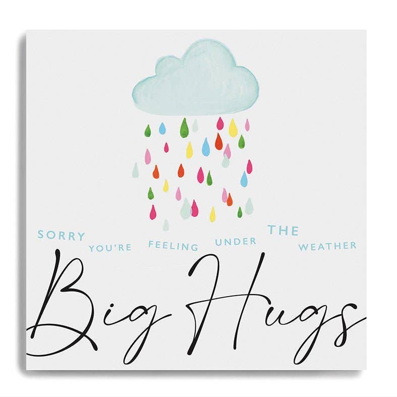 Card - Sorry You're Feeling Under The Weather - Cloud