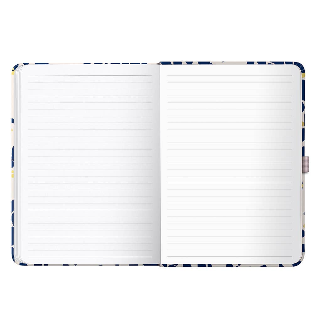 A5 Day a Page Diary 2027 Navy Animal Spot - Busy B