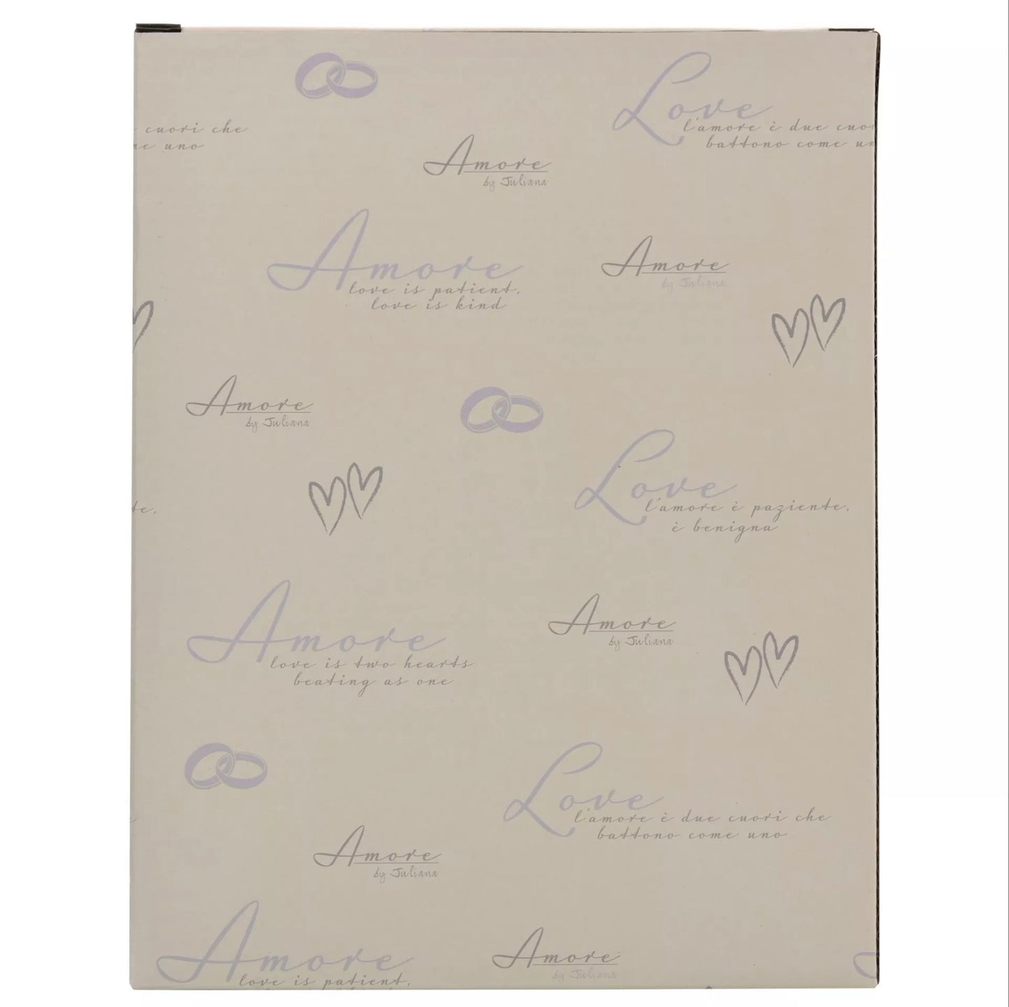 Amore Silverplated Box Frame with Crystals 4x6"