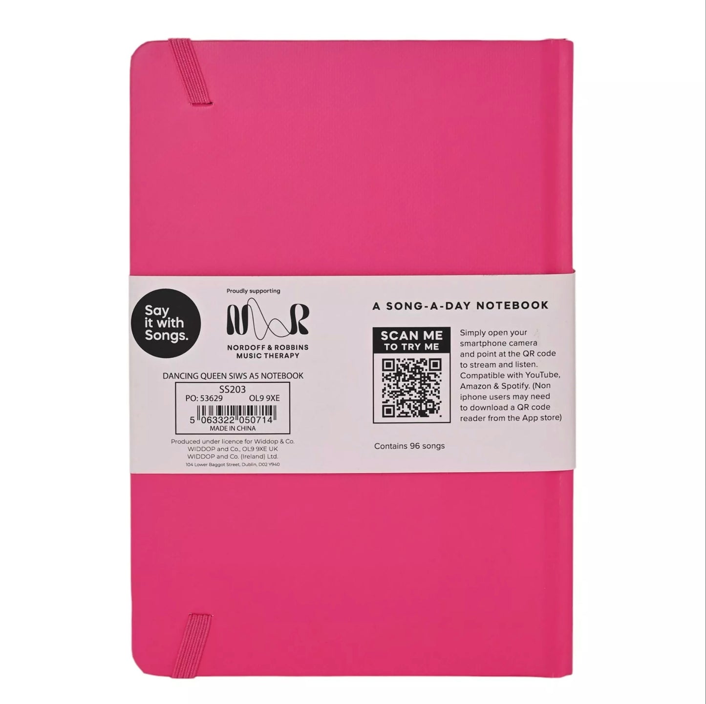'Dancing Queen' Say It With Songs A5 Hardback Notebook