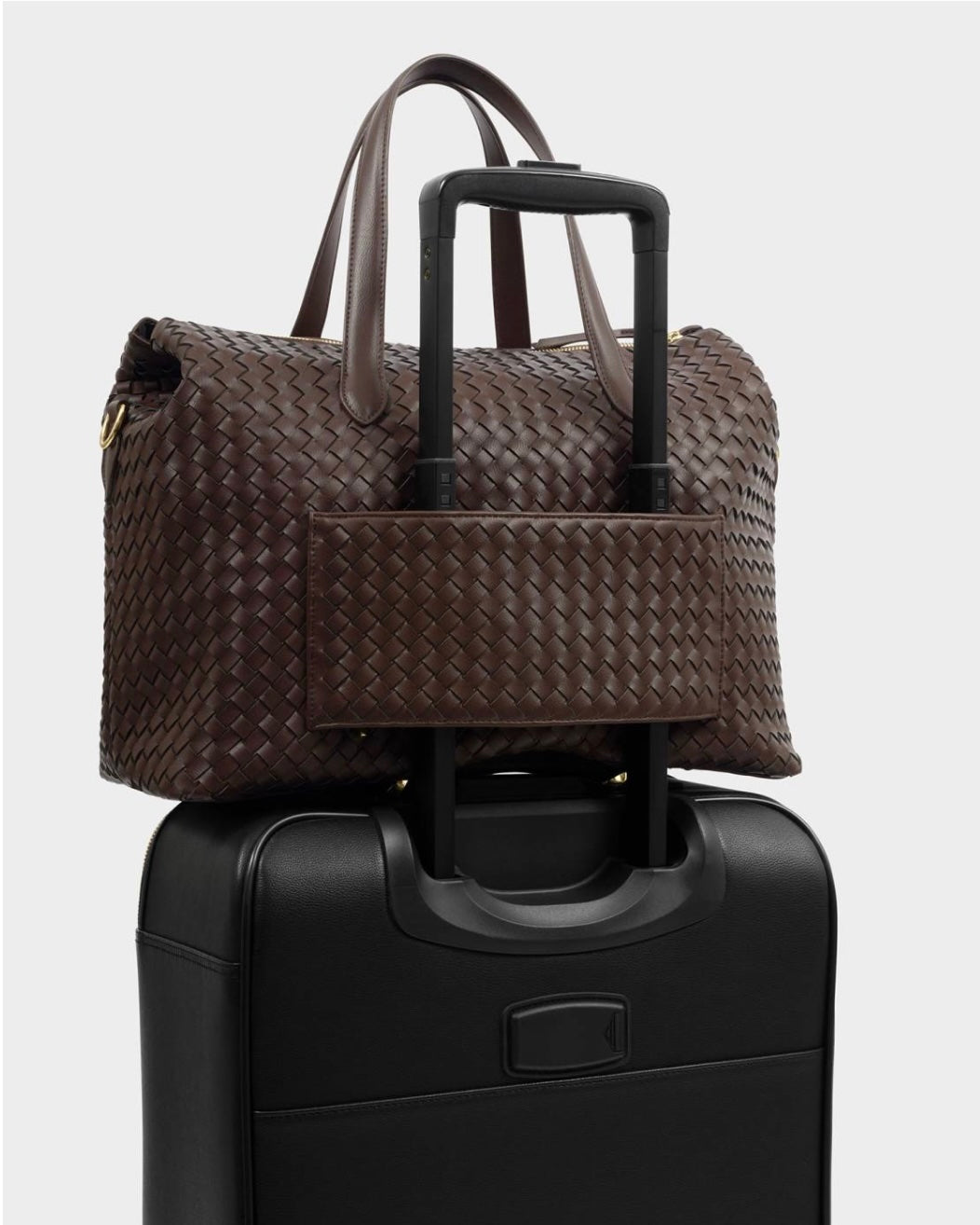 Katie Loxton | Chocolate Milan Hand Woven Cabin Bag