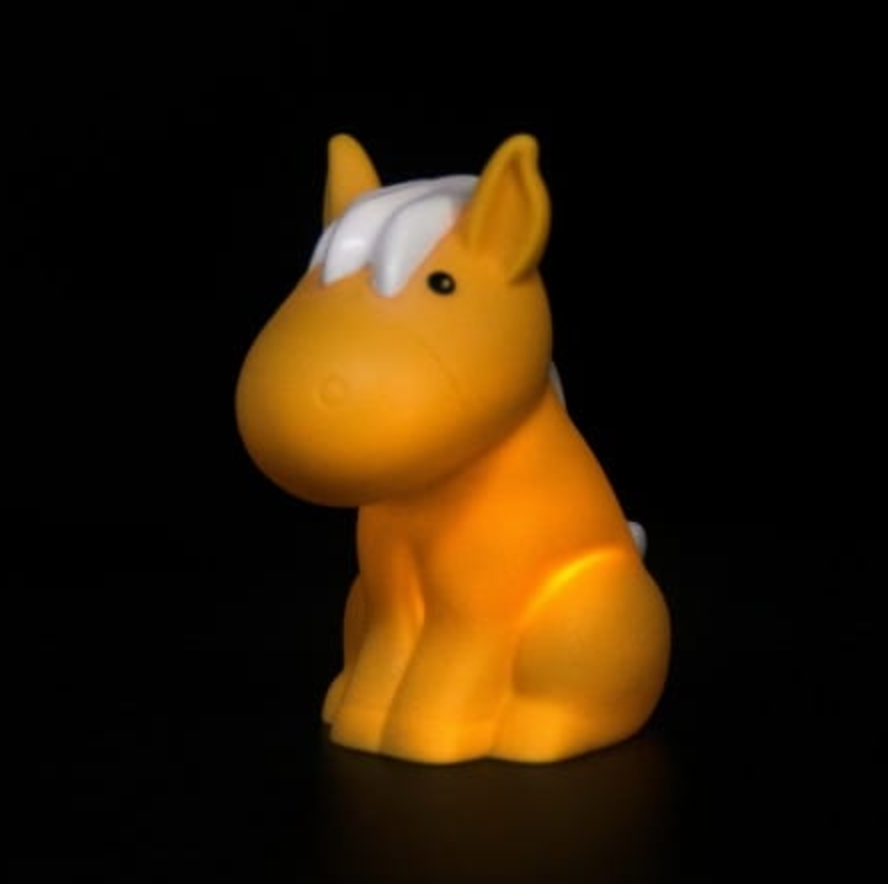 Mini Mustard Yellow Horse Colour Changing LED Nightlight