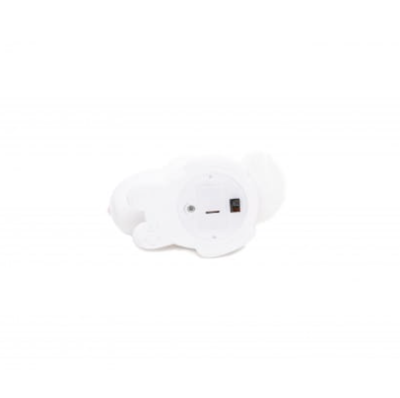 Mini White Bunny with Fluffy Faux Fur Pom Tail Colour Changing LED Nightlight