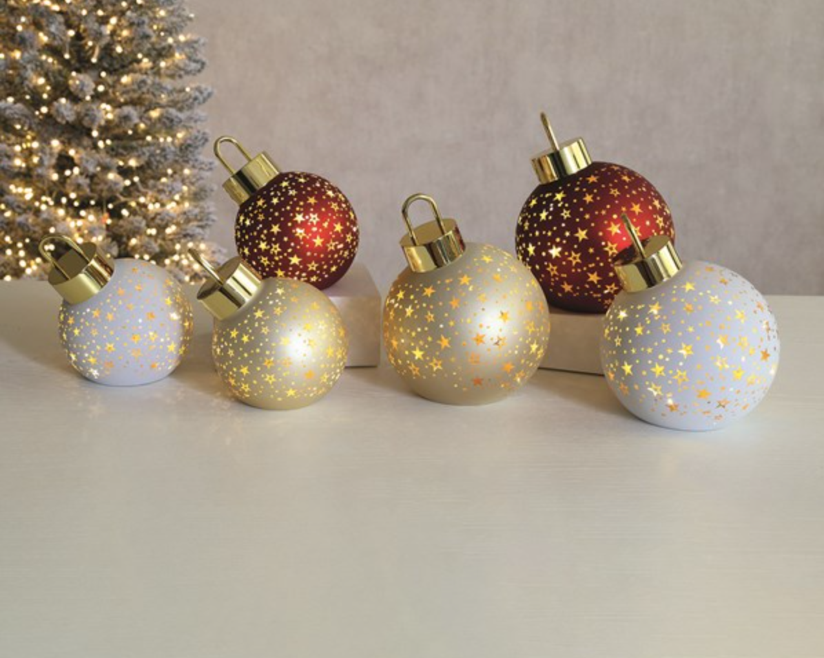 LED Bauble Decoration 12cm