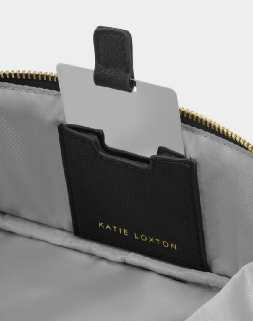 Katie Loxton | Black Fold Out Makeup Bag With Mirror