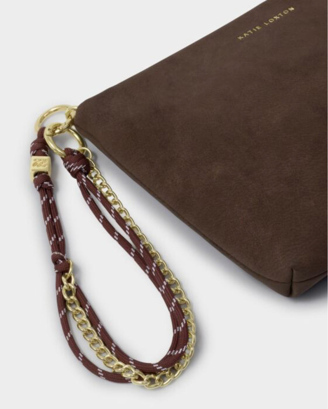 Katie Loxton | Bitter Chocolate Cord Small Suedette Shoulder Bag