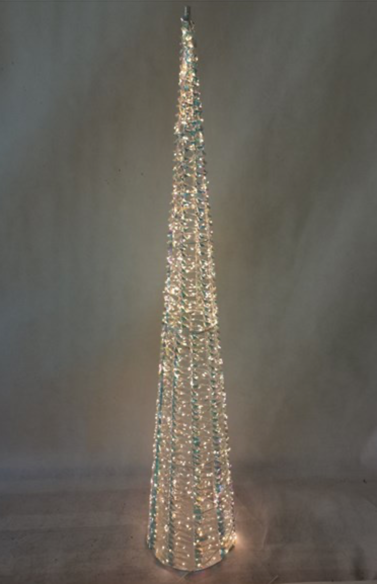 LED Iridescent Cone Tree 150cm