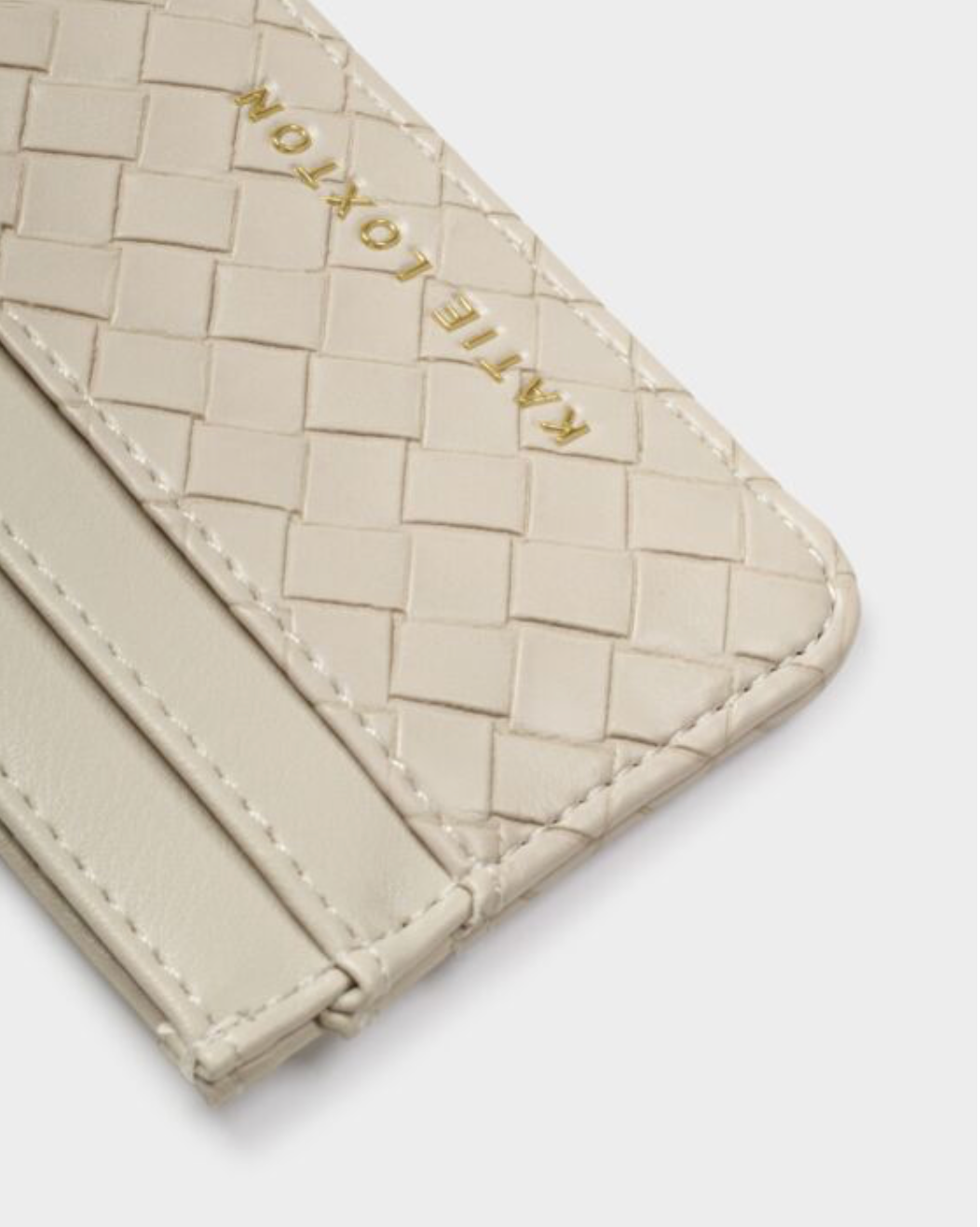 Katie Loxton | Off White Nova Woven Texture Card Holder