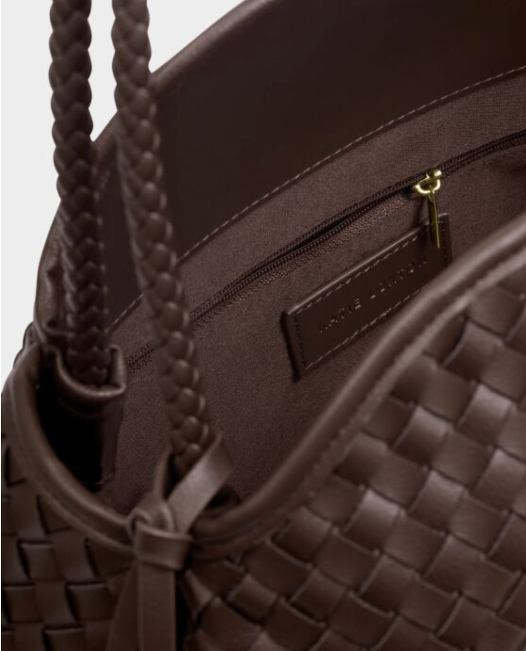 Katie Loxton | Chocolate Nova Hand Woven Large Shoulder Bag