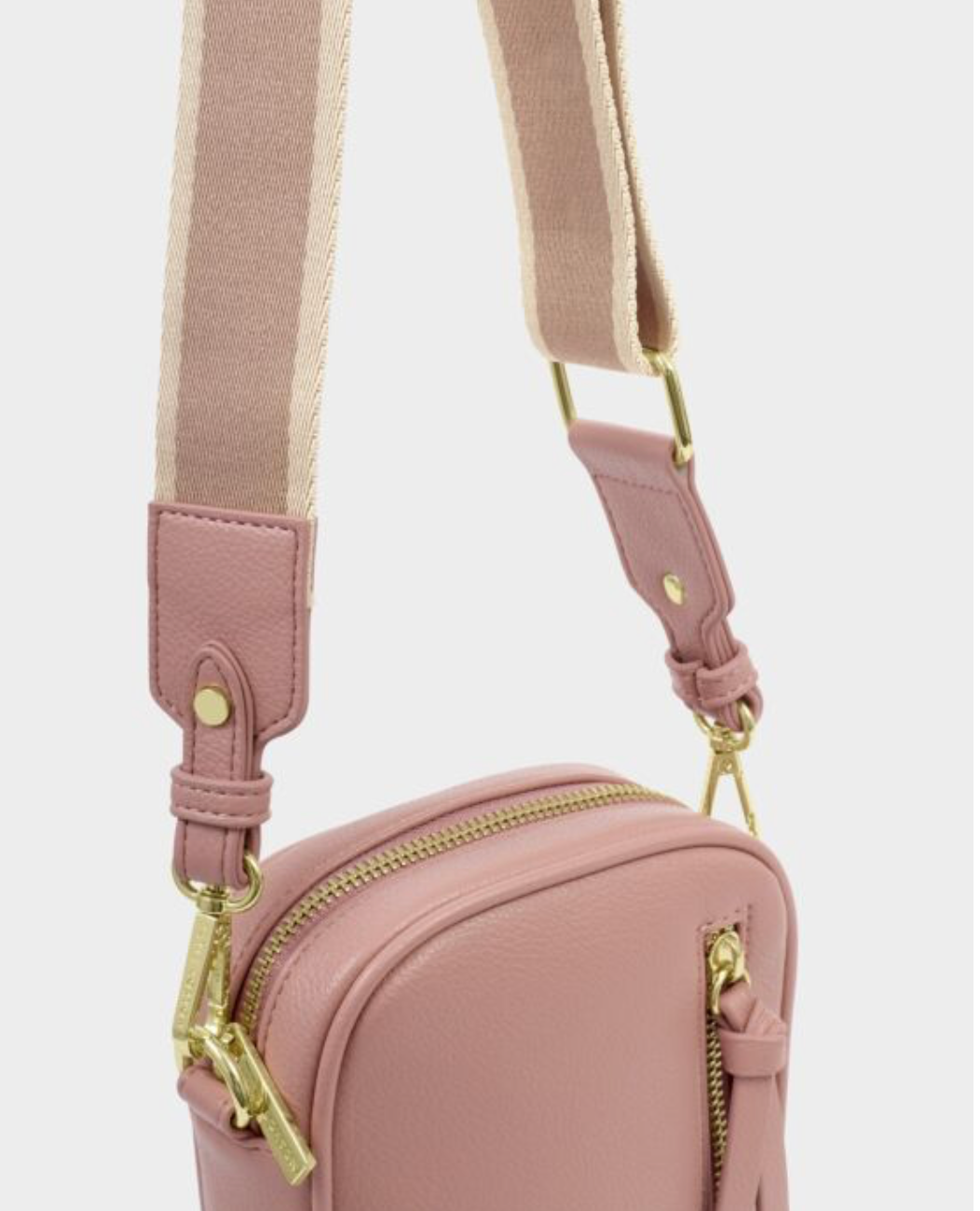 Katie Loxton | Pink Heather Hallie Canvas Small Crossbody Bag