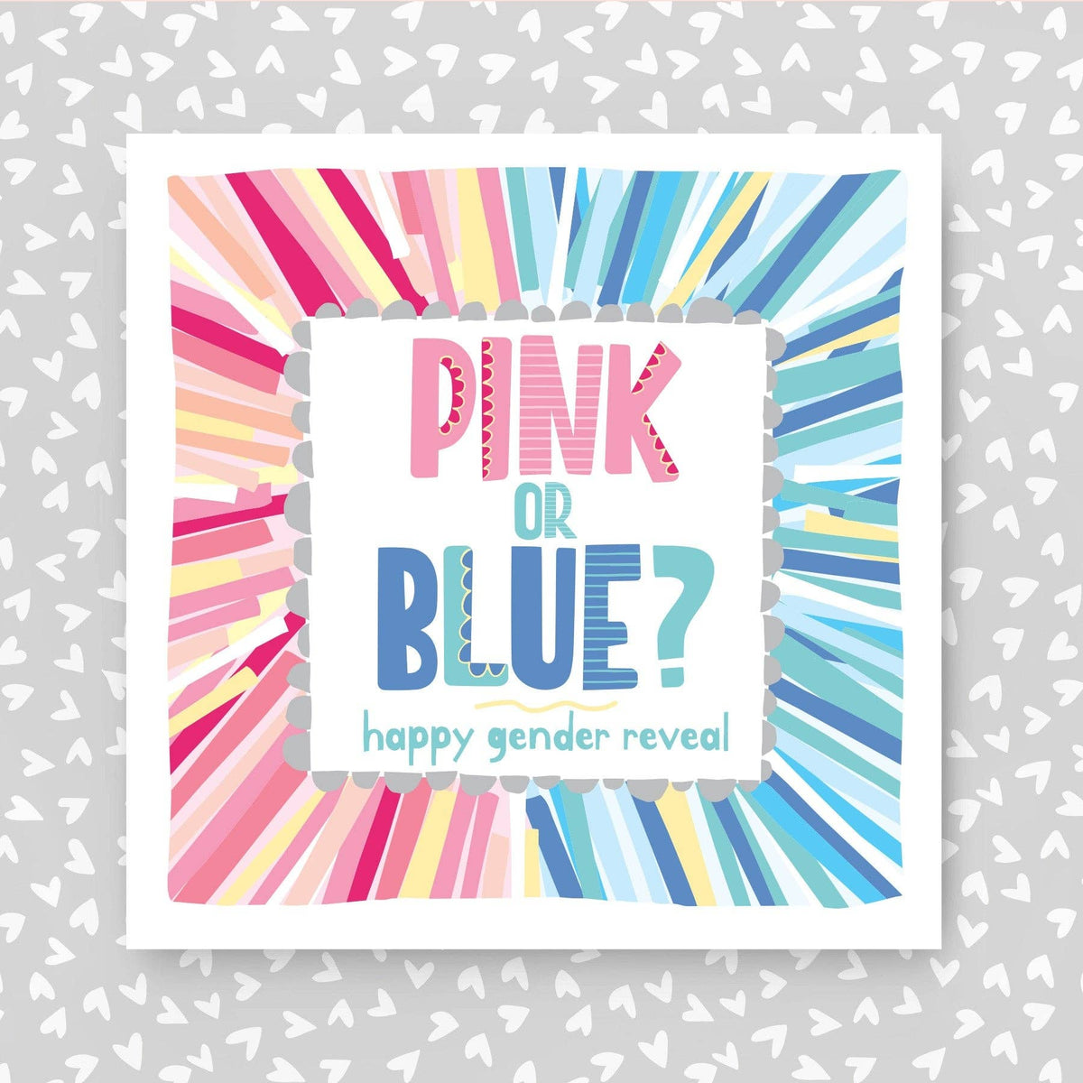 Baby Gender Reveal Greeting Card (TF160)