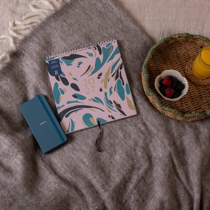 Slim Diary 2027 Teal Faux - Busy B