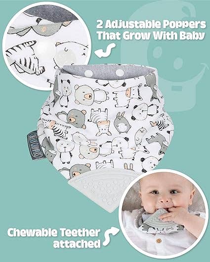 Panda Pals Neckerchew - Teething Dribble Bib