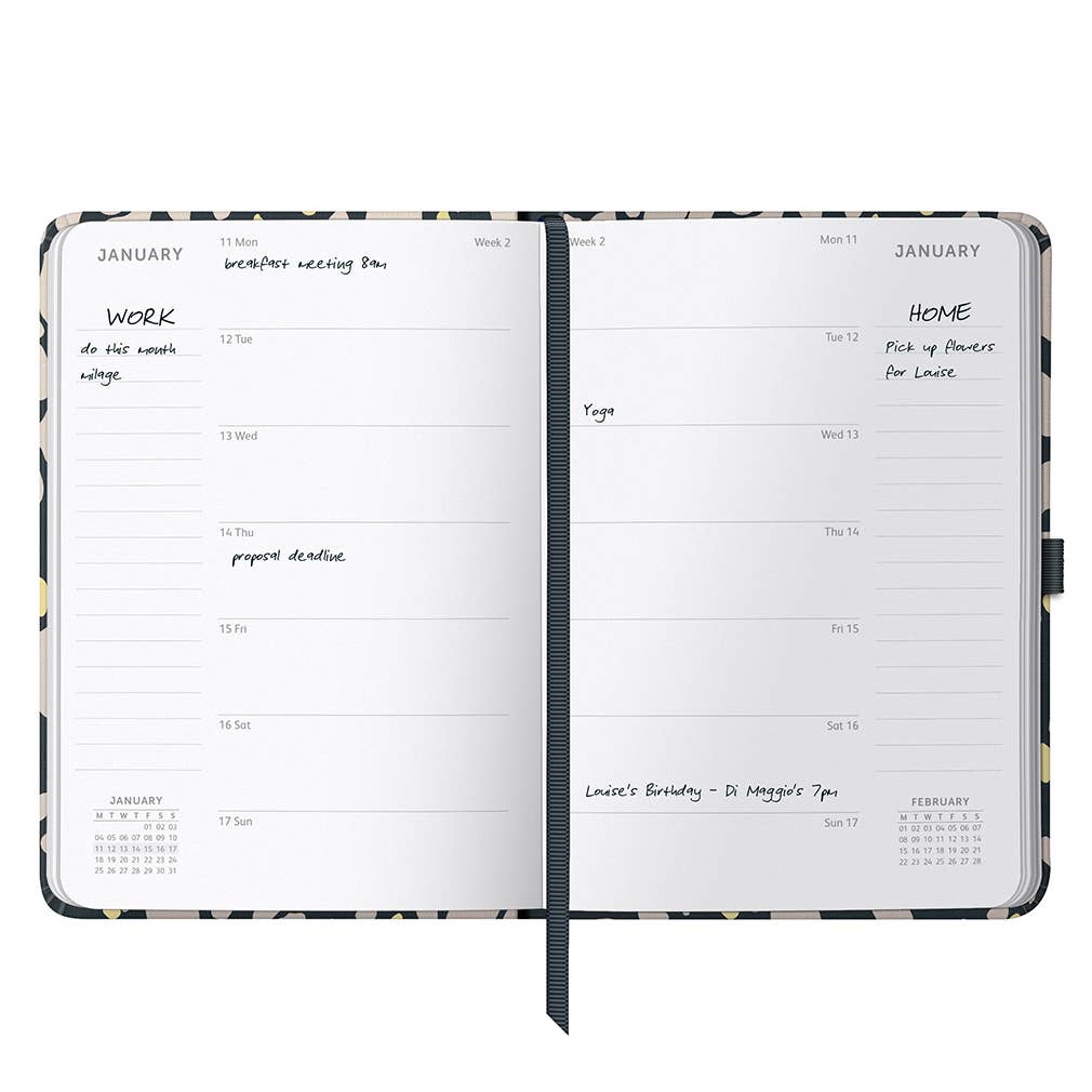 Busy Life Diary 2027 Charcoal Animal Spot - Busy B