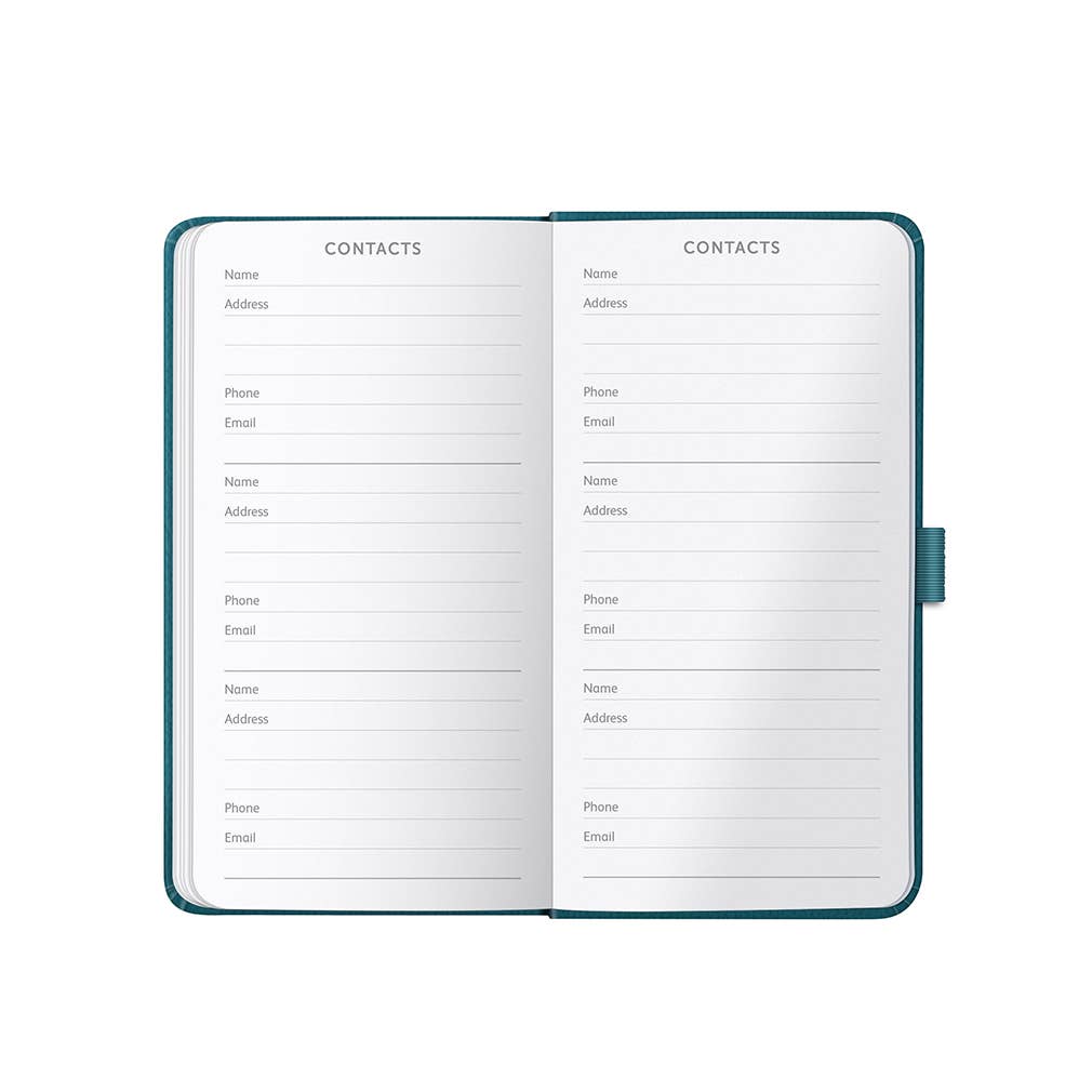 Slim Diary 2027 Teal Faux - Busy B