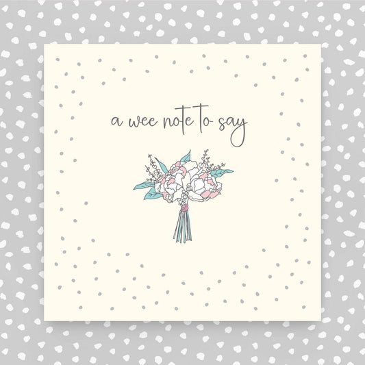 Scottish - A wee note to say greeting card (GR44)