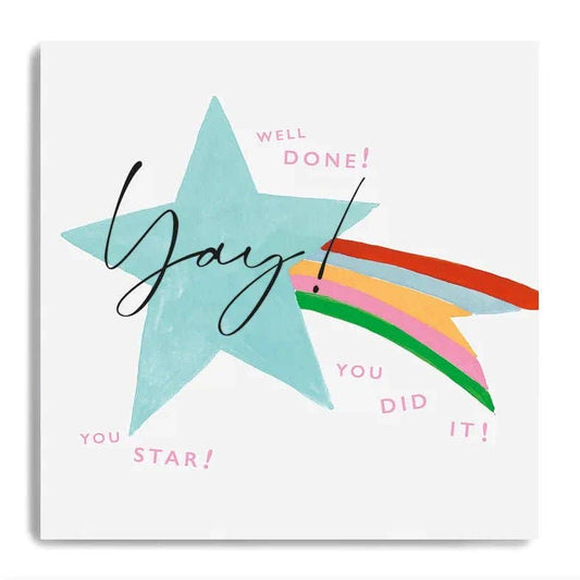 Card - Well Done You're A Star - Shooting Star