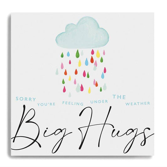 Card - Sorry You're Feeling Under The Weather - Cloud