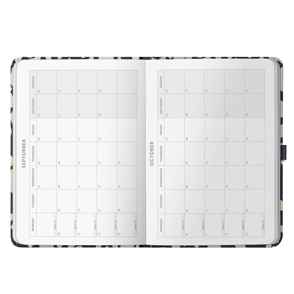 Busy Life Diary 2027 Charcoal Animal Spot - Busy B