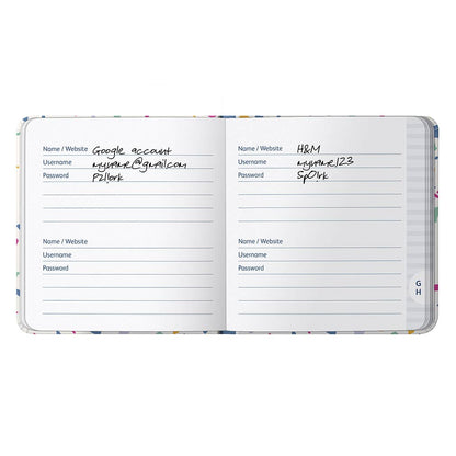 Password Book | Small Password Organiser | Terrazzo Design