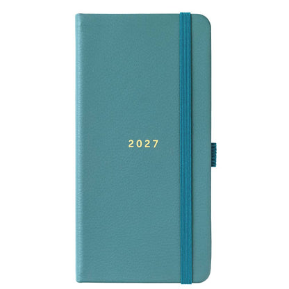 Slim Diary 2027 Teal Faux - Busy B
