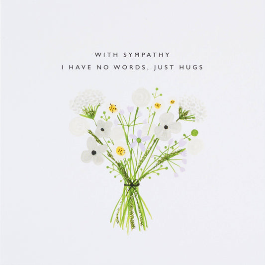 Card - With Sympathy I Have No Words Just Hugs