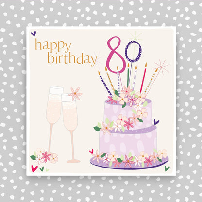 80th Birthday Card (FB177): Default Title