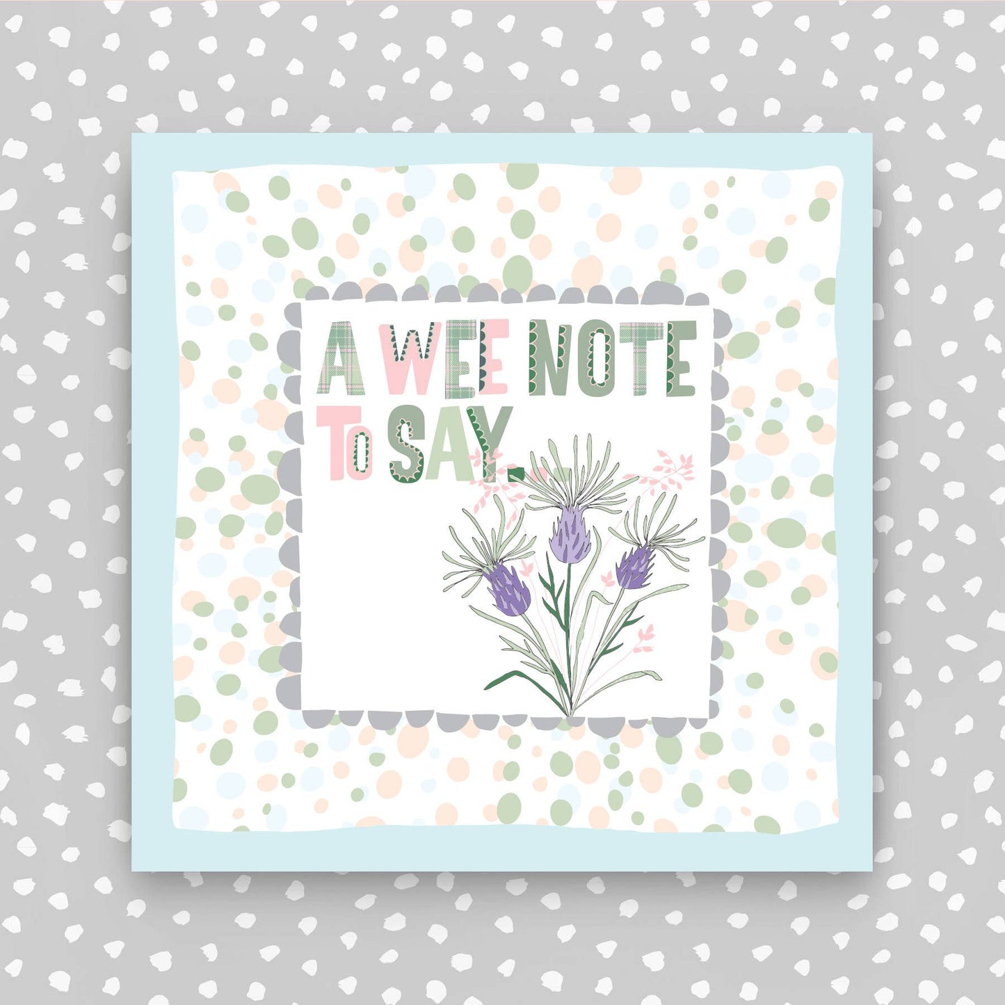 TF190 - Scottish - A wee note to say Greeting Card