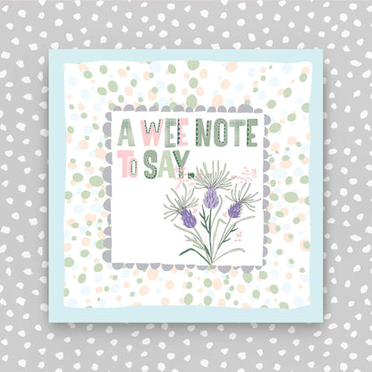 TF190 - Scottish - A wee note to say Greeting Card