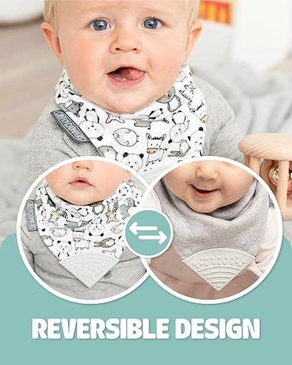 Panda Pals Neckerchew - Teething Dribble Bib