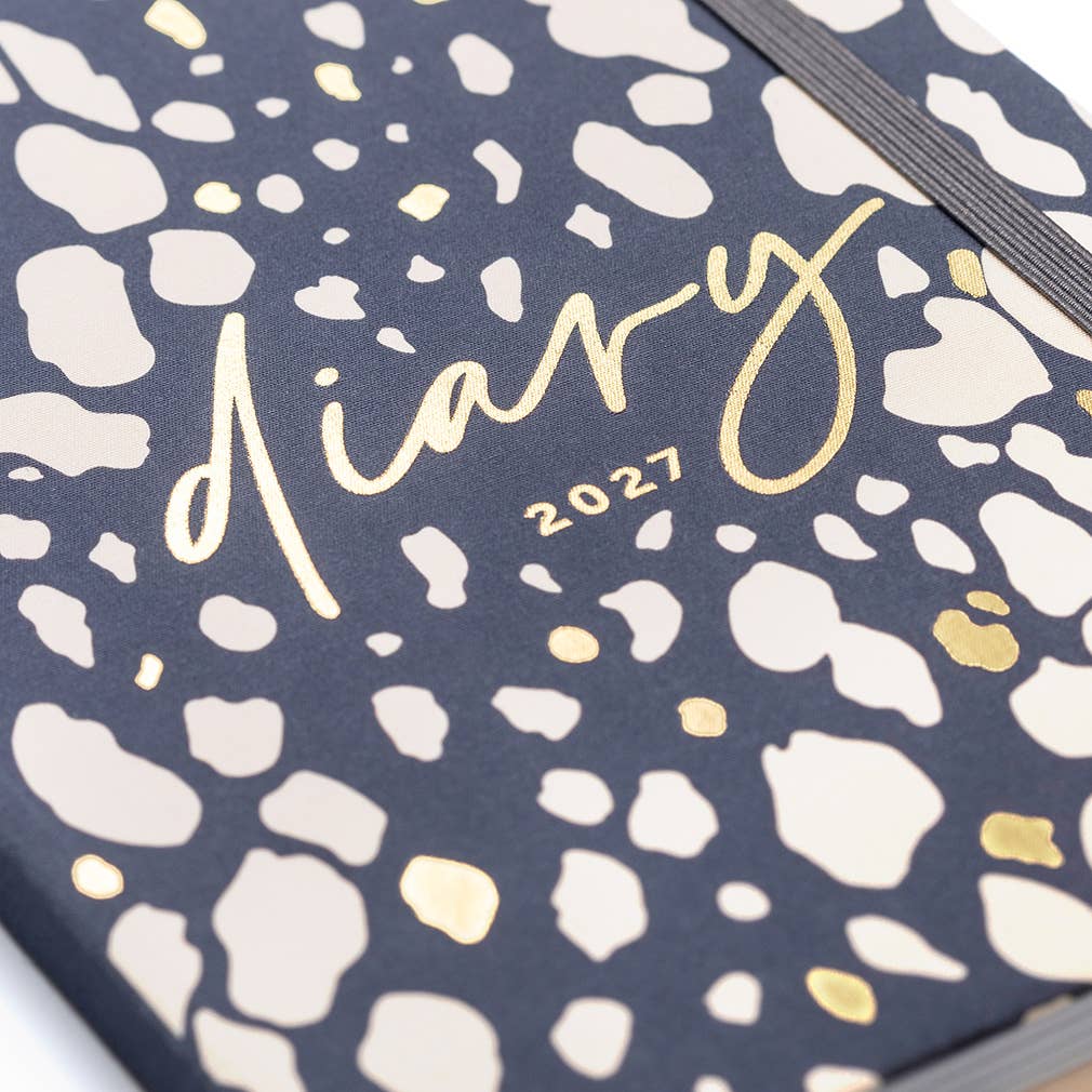 Busy Life Diary 2027 Charcoal Animal Spot - Busy B