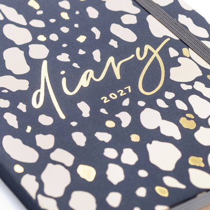 Busy Life Diary 2027 Charcoal Animal Spot - Busy B