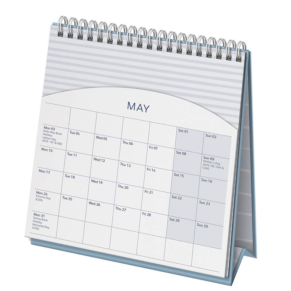 Desktop Calendar 2027 Charcoal Animal Spot - Busy B