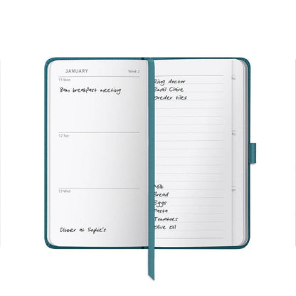 Slim Diary 2027 Teal Faux - Busy B