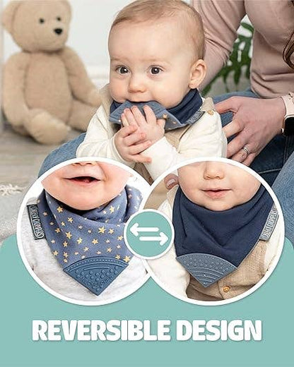 Midnight Stars Neckerchew - Teething Dribble Bib