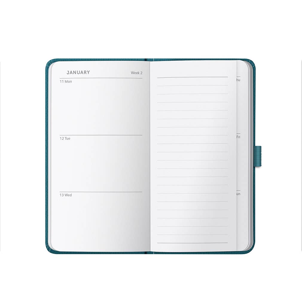 Slim Diary 2027 Teal Faux - Busy B