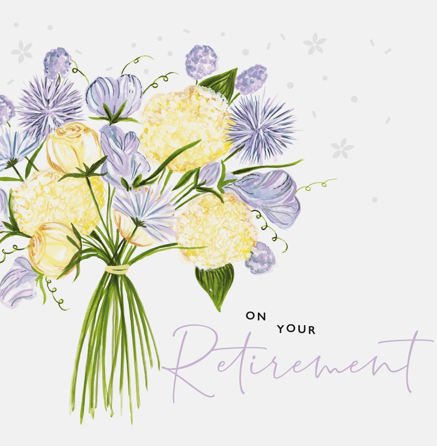 Card - On Your Retirement - Bouquet Of Flowers