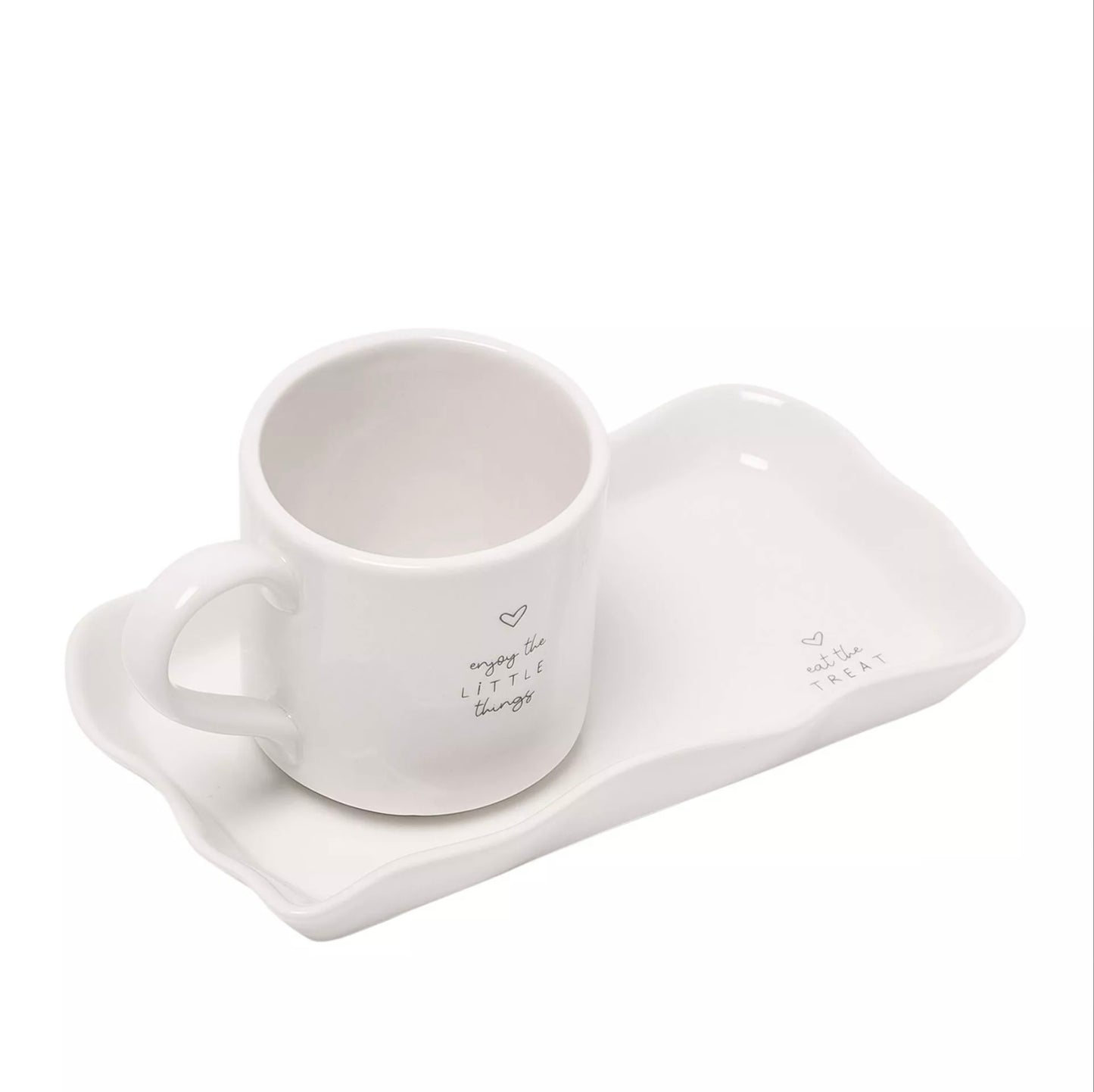 'A Little Moment For You' Moments Rectangular Plate with Mug