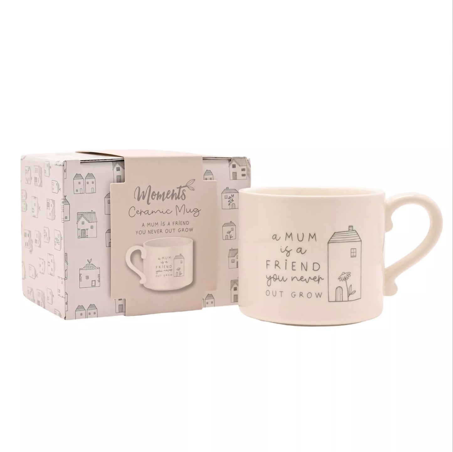 'A mum is a friend you never out grow' Moments Mug