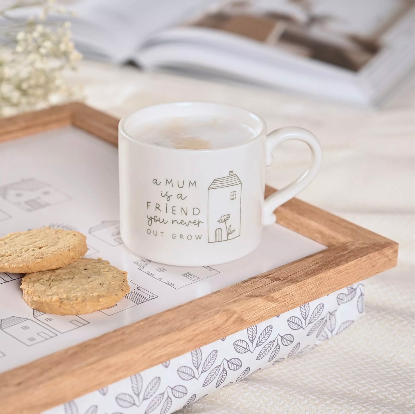 'A mum is a friend you never out grow' Moments Mug