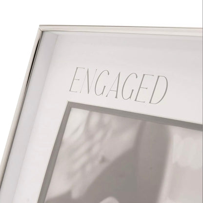 Amore Silver & Black Photo Frame | Engaged 7x5"