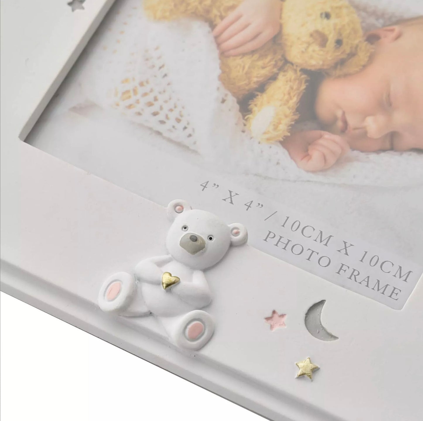 Bambino 'Baby Girl' Resin Photo Frame 4x4"