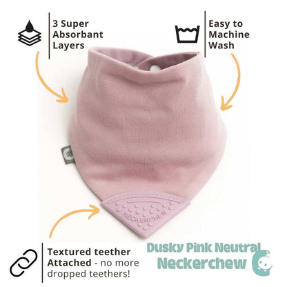 Cheeky Chompers | Dusky Pink Neckerchew