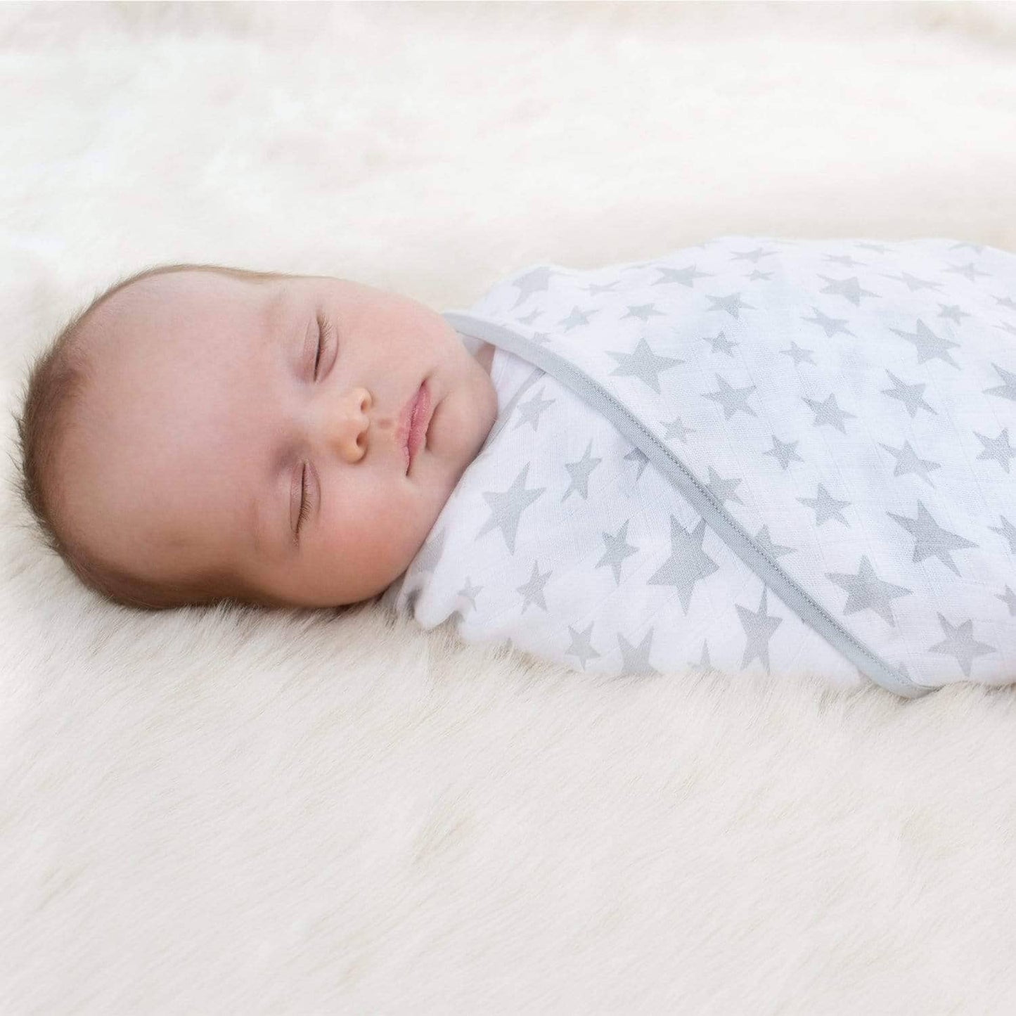 Cheeky Chompers | Newborn Organic Muslin Gift Set - SIlver Stars