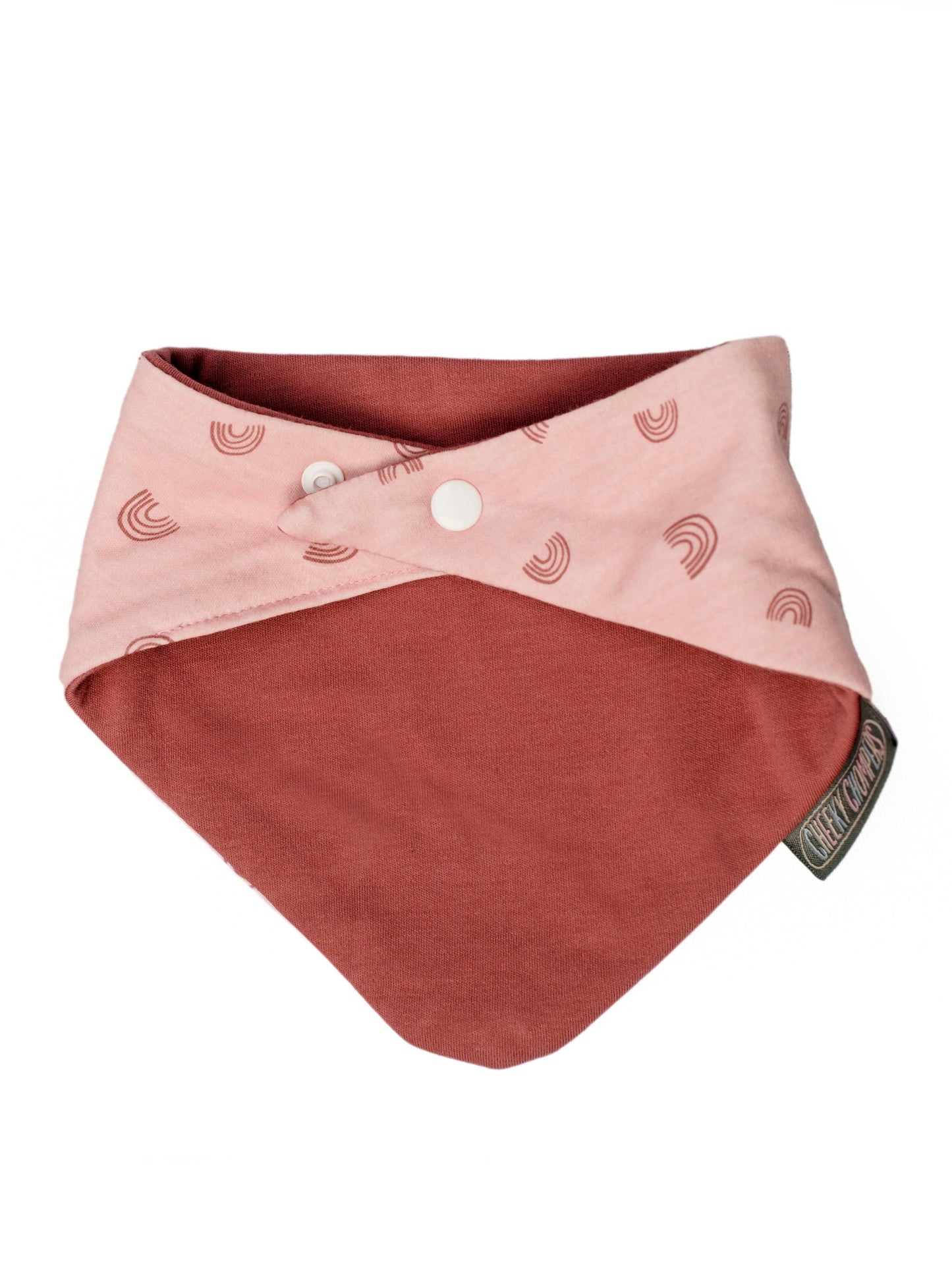 Cheeky Chompers | 2 Pack Rainbow & Leopard Neckerbibs