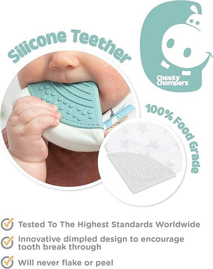 Cheeky Chompers | Silver Stars Muslin Neckerchew