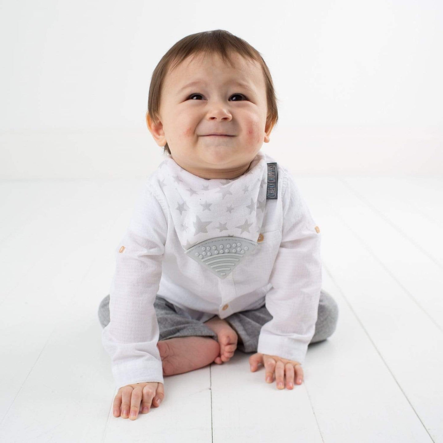 Cheeky Chompers | Silver Stars Muslin Neckerchew
