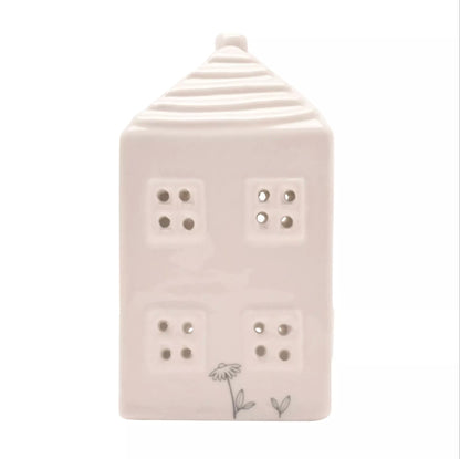 'Family is the heart of the home' Ceramic House Tea Light Holder