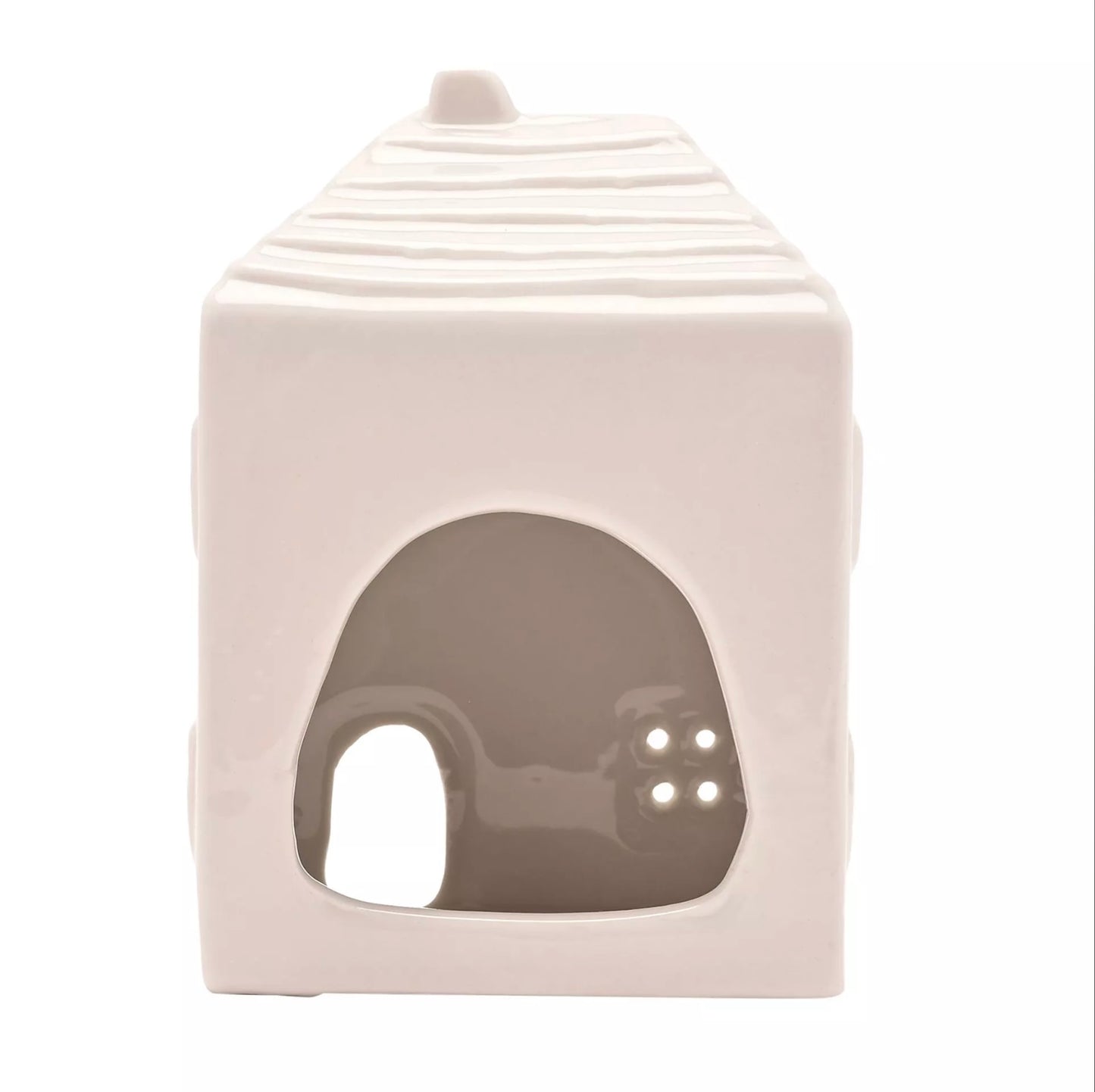 'Family is the heart of the home' Ceramic House Tea Light Holder