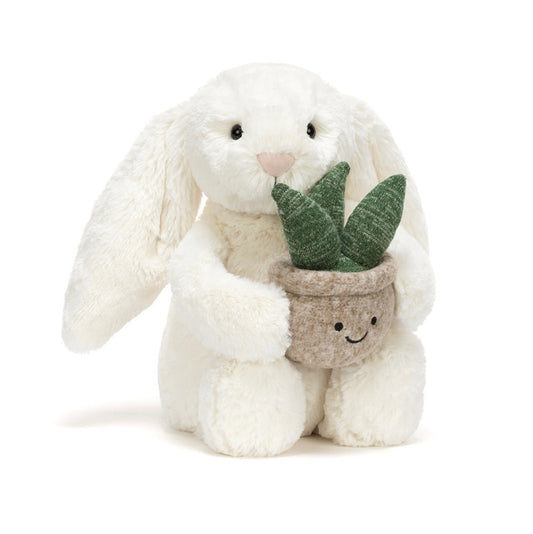 Jellycat | Cream Bunny With Plant